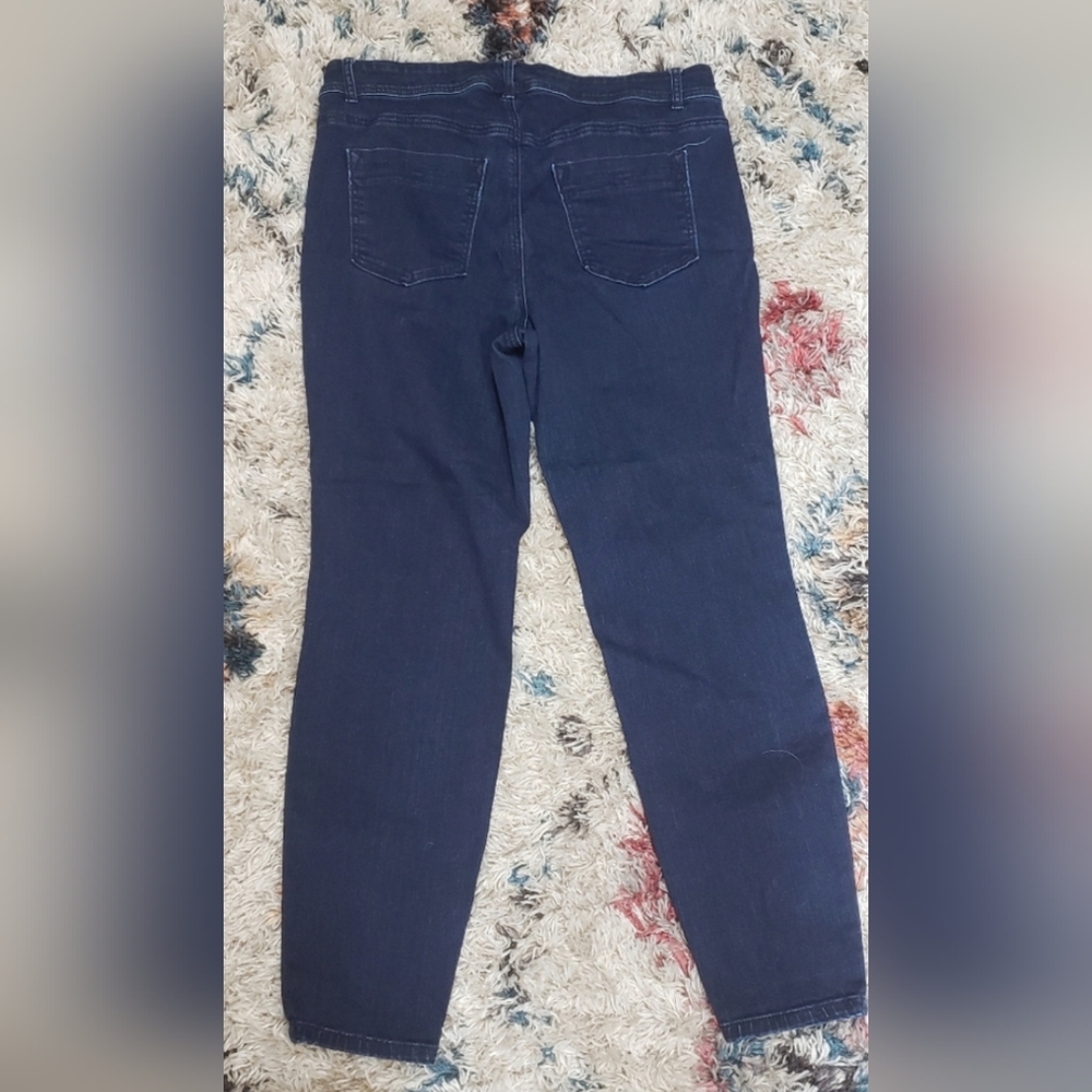 Love & Legend High Waisted Rise Skinny Jeans Stretchy Jeggings Plus Size Dark - Picture 4 of 4